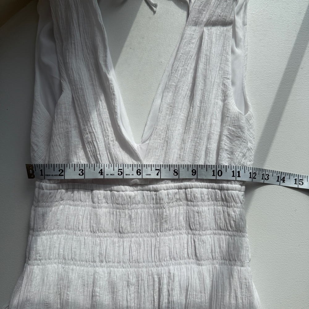 Abercrombie & Fitch Crinkle Textured Smocked Waist Maxi Dress Small - Picture 14 of 14